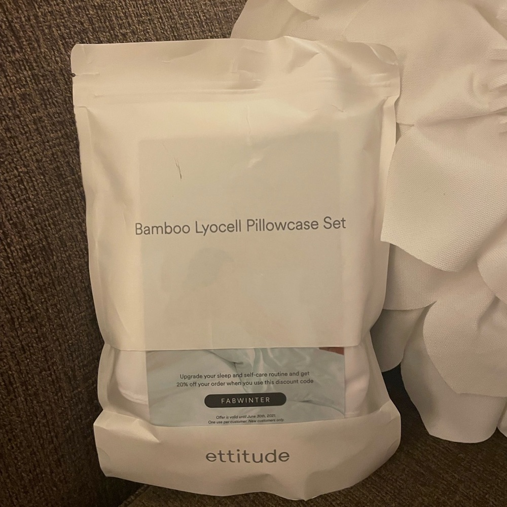Ettitude Bamboo lyocell pillowcase set